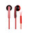 硕美科 声丽 MX190i 耳塞式通讯耳机带话筒 时尚潮流 (红色)