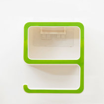 红凡 无痕贴吸壁式肥皂盒创意数字9肥皂架浴室香皂盒多功能卫生间塑料置物架(绿色)