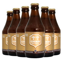 智美智美（Chimay）金帽啤酒 组合装 330ml*6瓶 修道士精酿 比利时进口