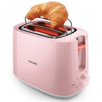 飞利浦（PHILIPS）面包机全自动家用多士炉吐司机烤面包内置烘烤架HD2584/50粉色(粉色)