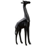 莎芮 北欧现代简约客厅软装饰摆设长颈鹿创意摆件几何多面多边多棱折纸(LX-16104黑色)