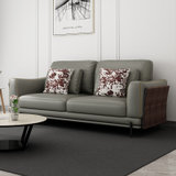 新飓意式简约科技皮沙发三人位组合客厅皮沙发现代轻奢环保皮沙发小户型公寓软沙发(1+3+左贵妃)