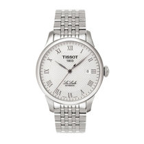 天梭/Tissot手表力洛克系列 钢带皮带机械男士表T41.1.483.33(银壳白面银钢带)