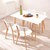 A家 餐桌椅组合北欧日式餐桌简约餐桌椅 原木色(原木色 单餐桌)