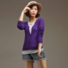 2013春款新款韩版女装修身大码百搭针织开衫修身长袖针织衫(紫色)