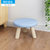 匠林家私凳子沙发凳换鞋凳创意圆凳布艺小凳子沙发凳茶几板凳简约矮凳(蓝色 圆形)