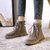 SUNTEK雪地靴女2021年新款一体冬季加绒加厚防水防滑厚底保暖棉鞋子(40 卡其色系列5)