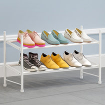 索尔诺简易鞋架可伸缩家用多层经济型省空间宿舍鞋柜门口防尘收纳架子(白色272)