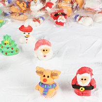 圣诞节糖果创意可爱水果味棉花糖圣诞老人软糖儿童散装袋装饰礼物(1斤装（约36颗）)
