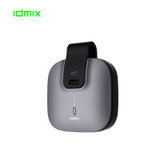 IDMIX三合一自带插头充电宝自带线移动电源适用苹果MFi认证充电宝(苹果安卓通用版 灰色)