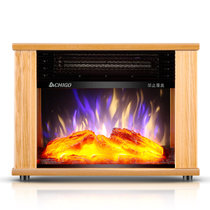 志高(CHIGO)ZG-NG9 壁炉取暖器暖风机家用烤火炉节能省电暖风扇欧式创意仿真火焰(浅棕色)