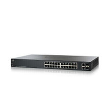 思科（Cisco） SF220-24-k9 智能24口百兆交换机 100M快速可网管机架式以太网网线分线器