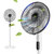 美的（Midea）SDC35DR 新品家用遥控电风扇 10叶直流变频强直风静音落地扇