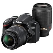 【双镜套装】 尼康（Nikon）D3200单反双头套机（18-55mm/55-200mm）双镜套装 2400万像素 3寸液晶屏