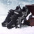 淘诺男童运动鞋新款冬季加棉小学生加厚儿童大棉防寒鞋中大童保暖鞋子1712M(40 黑白色)