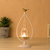 莎芮 欧式田园摩洛哥风情铁艺玻璃悬挂烛台风灯简约时尚家居装饰品摆件(KX8061)第2张高清大图