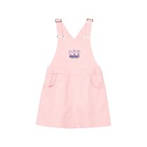 Skechers斯凯奇童装2022春季新款女童背带连衣裙L122G018(L122G018-0011 120cm)