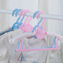 欧润哲塑料可伸展儿童衣架 5只装 颜色随机发200255 家用衣架不易滑落不易变形