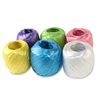 谋福 塑料撕裂绳 打包捆扎绳包装绳 塑料绳捆绑绳 捆扎带 尼龙绳 一个70米(白 一个70米)