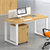 GX 组合办公台环保板材含活动柜1.2米办公桌职员台(橡木色 GX-B0120单人位)