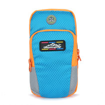 运动臂包 手机臂包 跑步臂带臂套腕包苹果6S 6plus 男女跑步臂袋(蓝色大号（5.5-6寸）)