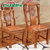 健舒宝 实木古典 中式雕花餐椅(餐桌CZ01配套餐椅)