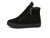 SUNTEK2021冬季新款名将短靴女鞋加绒保暖内增高全黑工鞋侧拉锁棉鞋女靴(38平底 黑色)