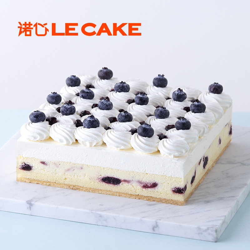 诺心lecake 雪域蓝莓芝士蛋糕 2磅 生日蛋糕鲜果口味创意新鲜节日蛋糕