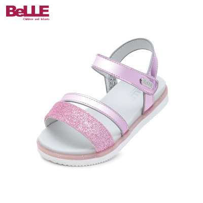 Belle/百丽童鞋女童凉鞋2018夏新品中大童柔软公主鞋轻便时尚小孩学生鞋儿童凉鞋DE0561(28码 粉色) Belle/百丽童鞋女童凉鞋2018夏新品中大童柔软公主鞋轻便时尚小孩学生鞋儿童凉鞋DE0561(28码 粉色)