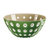 意大利guzzini 原装进口创意小吃碗家用水果碗甜品碗沙拉碗幻影波点碗 国美厨空间(绿色 大号)