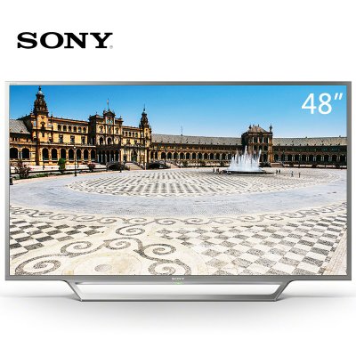 索尼(SONY） KDL-48W656D 48英寸 全高清 海量影视资源 智能网络电视（银色）