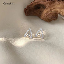 CaldiceKris （中国CK）百搭V型气质女神耳环CK-SS002(白金色)