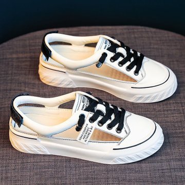 红凉鞋女2021年新款夏季百搭平底运动包头厚底镂空小白鞋女鞋潮38白色