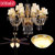 汉斯威诺蜡烛水晶灯 奢华欧式吊灯客厅灯现代创意卧室灯餐厅灯具HS701027(不带灯泡)(奢华套餐一)