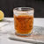 北欧风复古太阳花浮雕金边玻璃杯子办公家用玻璃杯水杯饮料果汁杯(301-400ml 金边矮款一只)