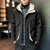 VINBORLEE棉衣男士冬季外套2020年新款韩版潮流短款连帽棉袄羽绒棉服潮牌冬装男(黑色 XL)