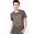 2013金雅绪新款时尚休闲男士短袖T恤T2015012(灰色 L)