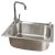 樱花美迪水槽套餐 不锈钢水槽龙头套装 厨房洗菜盆水斗 洗碗池单槽GMYH500