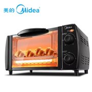 美的（Midea）T1-L101B 电烤箱 家用多功能烘焙电烤箱 黑色 双层烤位上下发热管