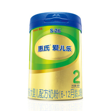 【惠氏官方旗舰店】惠氏（Wyeth）S-26 金装较大婴儿配方奶粉 2段 900g(1罐)