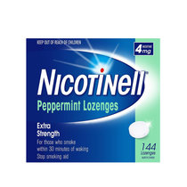 Nicotinell诺华尼派 尼古丁戒烟喉糖 薄荷味 4mg144粒保健品(1瓶)