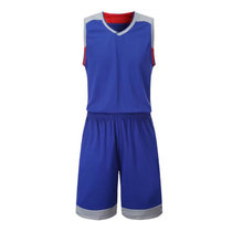并力NBA17全明星篮球服威少球衣詹姆斯库里欧文运动训练比赛服球衣套装速干透气个性定制印字印号(蓝色-空版 5XL180-190)