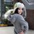 趣玩礼品 homee  韩版卡通加厚型冬季保暖雪球帽造型像雷锋帽(森林款)