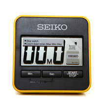 精工（SEIKO）居家计时表功能倒计时器 QHY001Y黄色