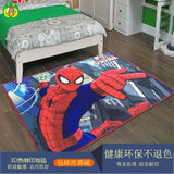 艾虎超柔短毛绒3D高清印花地毯 出口美国儿童环保地垫(蜘蛛侠 75x115cm)