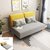 古宜 可折叠沙发床小户型客厅双人简易沙发多功能1.2米1.51.8沙发(折叠床+2个抱枕宽1.5米)
