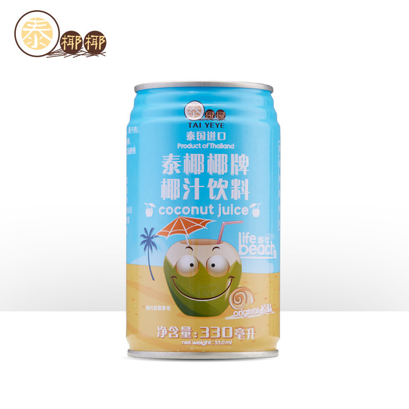 泰椰椰牌椰汁饮料(原味 椰奶 易拉罐24罐装