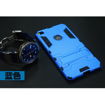 亿和源苹果iPhone6s手机壳保护壳防摔防震铠甲钢铁侠4.7寸PC支架保护套(蓝色+送防爆膜6/6sp--5.5寸)