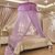 黛丝丹奴新款蒙古包拉链免安装魔术蚊帐家用1.5米床双人1.8m加密加厚(紫色 所有床通用)