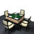 新中式全自动麻将桌四口机家用胡桃木电动桌餐桌两用实木禅意棋牌(麻将椅)